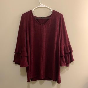 Bell sleeve sweater